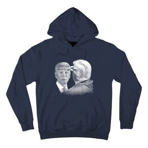 Let's Go Brandon Trump Writes On Biden's Forehead Tall Hoodie