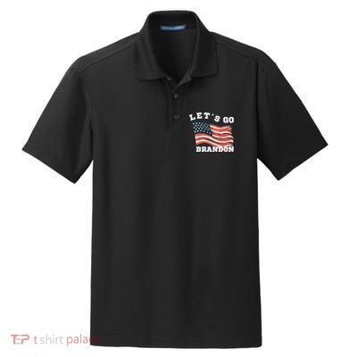 LetS Go Brandon Dry Zone Grid Polo