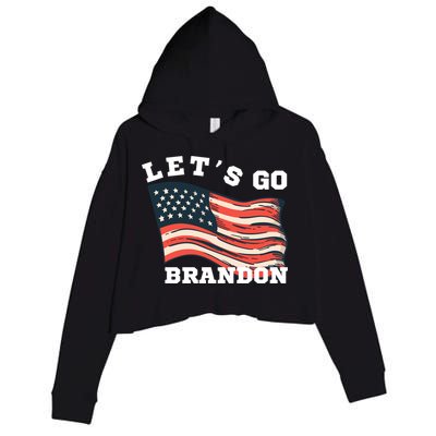 LetS Go Brandon Crop Fleece Hoodie