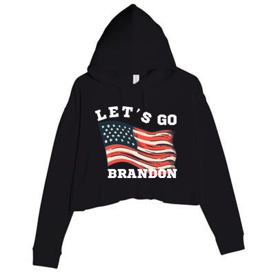 LetS Go Brandon Crop Fleece Hoodie