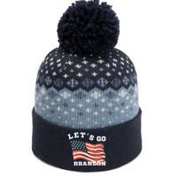 LetS Go Brandon The Baniff Cuffed Pom Beanie