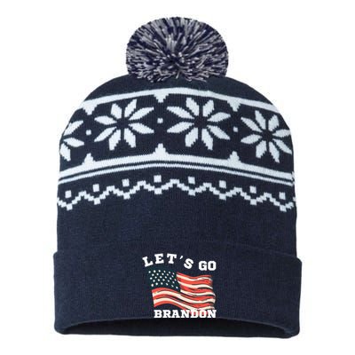 LetS Go Brandon USA-Made Snowflake Beanie