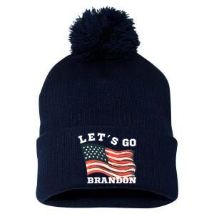 LetS Go Brandon Pom Pom 12in Knit Beanie