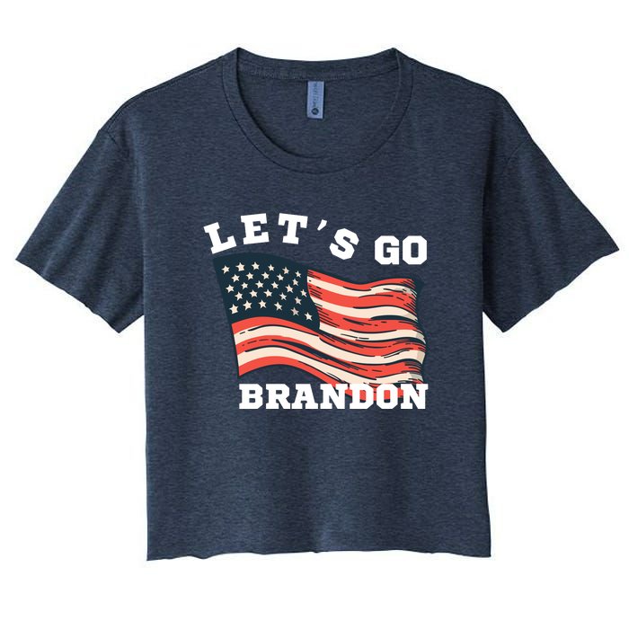 LetS Go Brandon Women's Crop Top Tee