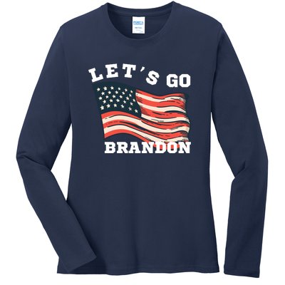 LetS Go Brandon Ladies Long Sleeve Shirt