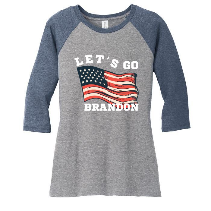 LetS Go Brandon Women's Tri-Blend 3/4-Sleeve Raglan Shirt