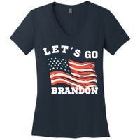 LetS Go Brandon Women's V-Neck T-Shirt