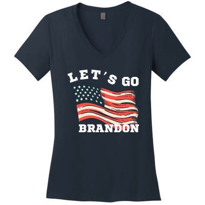 LetS Go Brandon Women's V-Neck T-Shirt