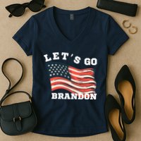 LetS Go Brandon Women's V-Neck T-Shirt