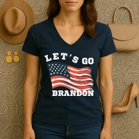 LetS Go Brandon Women's V-Neck T-Shirt