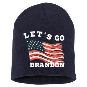 LetS Go Brandon Short Acrylic Beanie