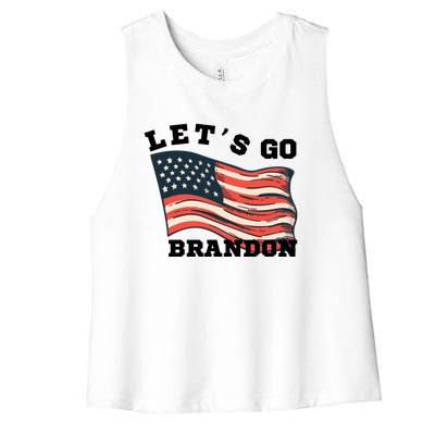 LetS Go Brandon Women's Racerback Cropped Tank