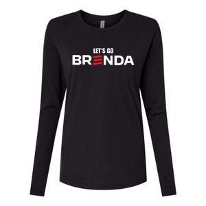 LetS Go Brenda Us Flag Womens Cotton Relaxed Long Sleeve T-Shirt