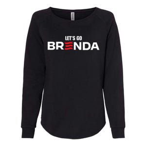 LetS Go Brenda Us Flag Womens California Wash Sweatshirt