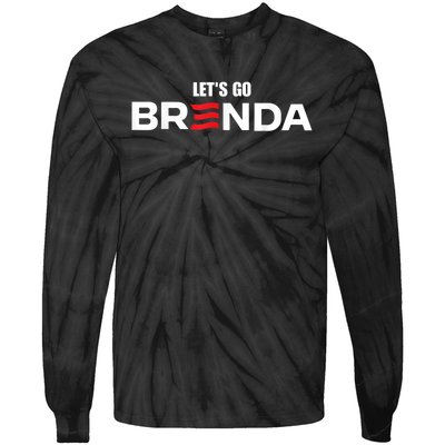 LetS Go Brenda Us Flag Tie-Dye Long Sleeve Shirt