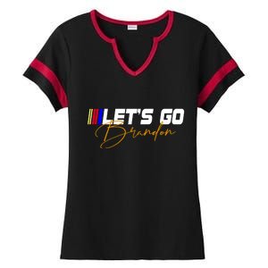 Let's Go Brandon Signature Ladies Halftime Notch Neck Tee