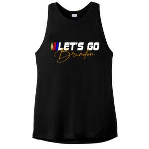 Let's Go Brandon Signature Ladies PosiCharge Tri-Blend Wicking Tank