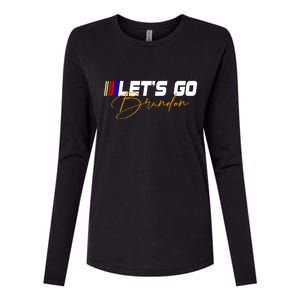 Let's Go Brandon Signature Womens Cotton Relaxed Long Sleeve T-Shirt