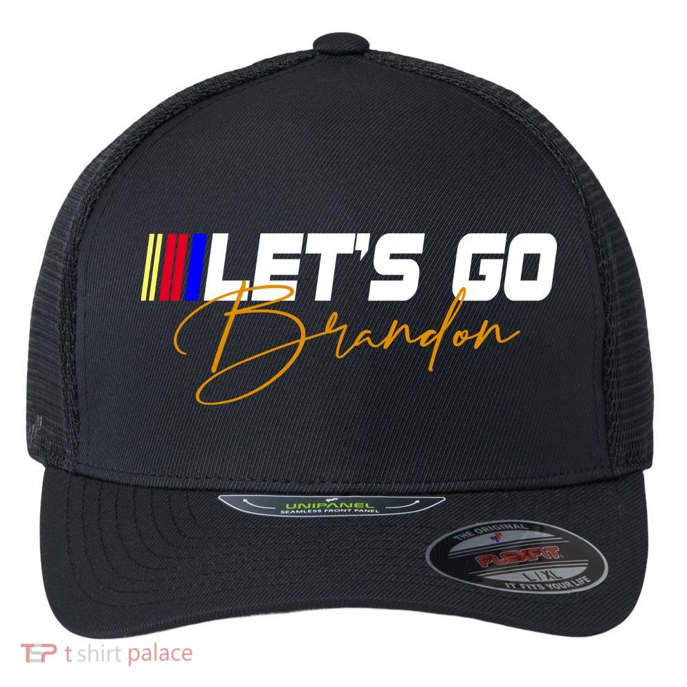 Let's Go Brandon Signature Flexfit Unipanel Trucker Cap