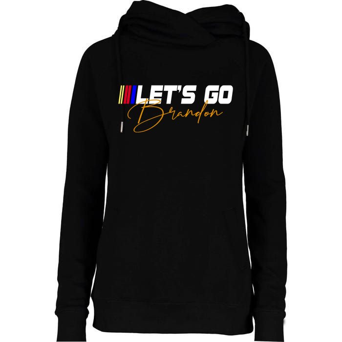 Let's Go Brandon Signature Womens Funnel Neck Pullover Hood