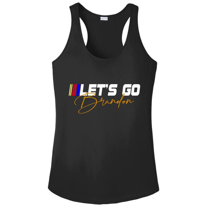 Let's Go Brandon Signature Ladies PosiCharge Competitor Racerback Tank