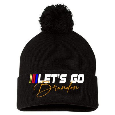 Let's Go Brandon Signature Pom Pom 12in Knit Beanie
