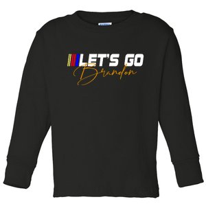 Let's Go Brandon Signature Toddler Long Sleeve Shirt