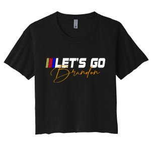 Let's Go Brandon Signature Women's Crop Top Tee