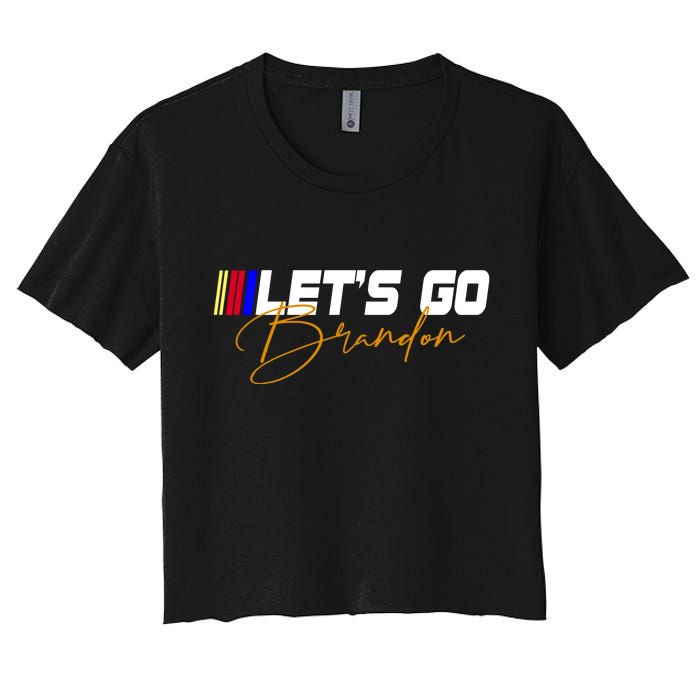 Let's Go Brandon Signature Women's Crop Top Tee