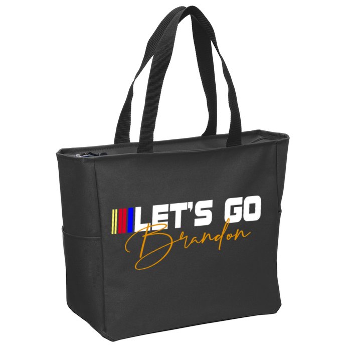 Let's Go Brandon Signature Zip Tote Bag