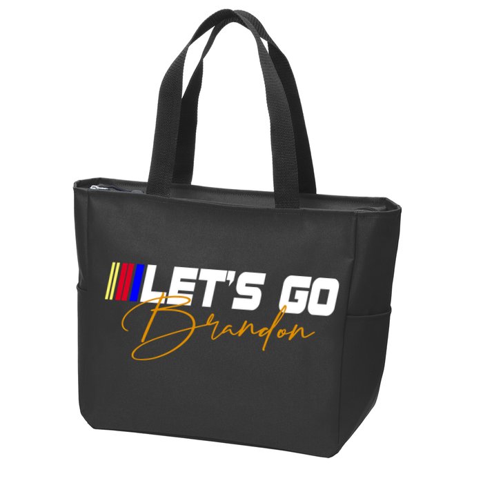Let's Go Brandon Signature Zip Tote Bag