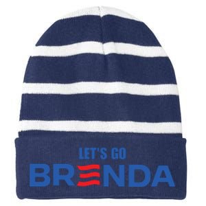 Lets Go Brenda Kamala 2024 Striped Beanie with Solid Band