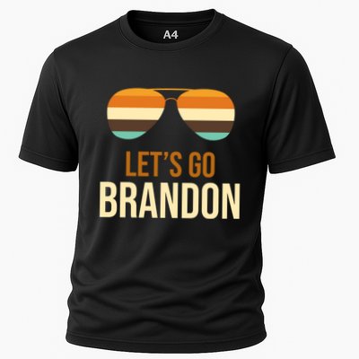 Let's Go Brandon F Joe Biden Cool Shades Retro Performance Shirt