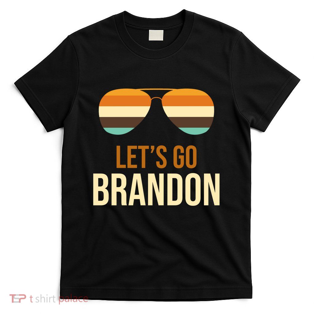 Let's Go Brandon F Joe Biden Cool Shades Retro T-Shirt