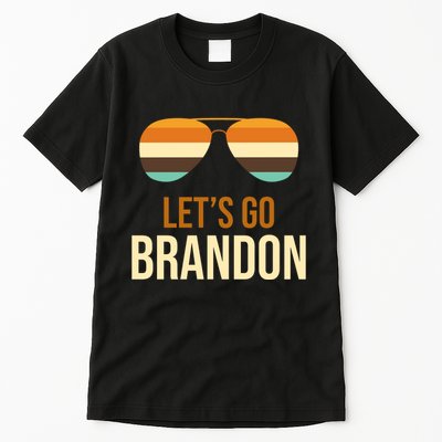 Let's Go Brandon F Joe Biden Cool Shades Retro Tall T-Shirt