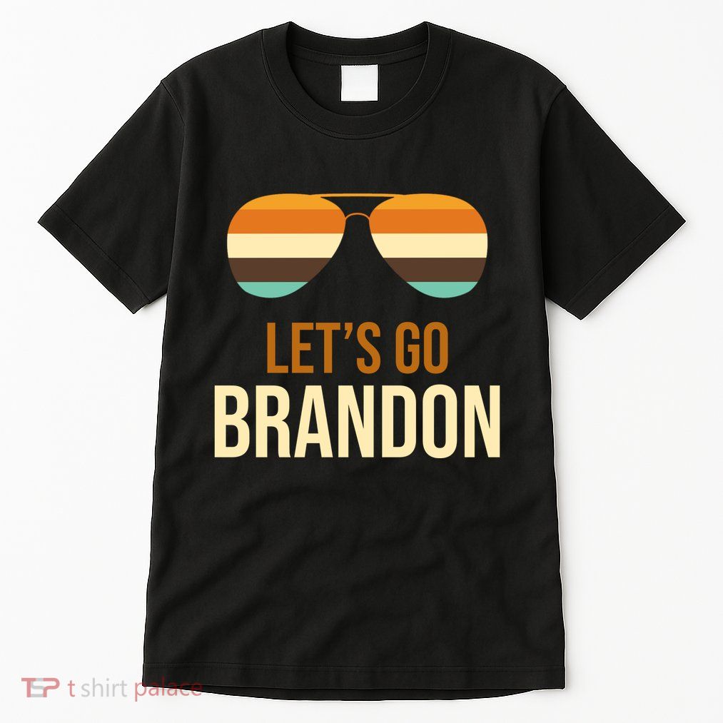 Let's Go Brandon F Joe Biden Cool Shades Retro Tall T-Shirt