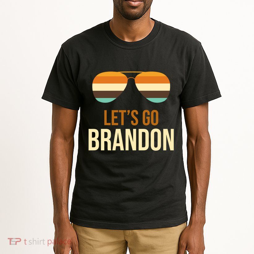 Let's Go Brandon F Joe Biden Cool Shades Retro Tall T-Shirt
