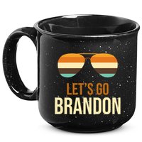 Let's Go Brandon F Joe Biden Cool Shades Retro 15oz Campfire Ceramic Mug