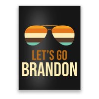 Let's Go Brandon F Joe Biden Cool Shades Retro Poster