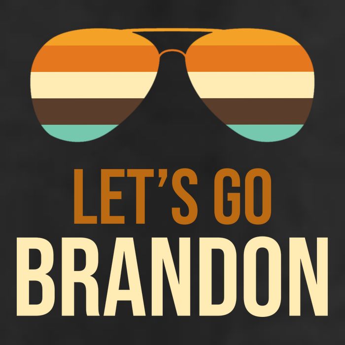 Let's Go Brandon F Joe Biden Cool Shades Retro Golf Towel