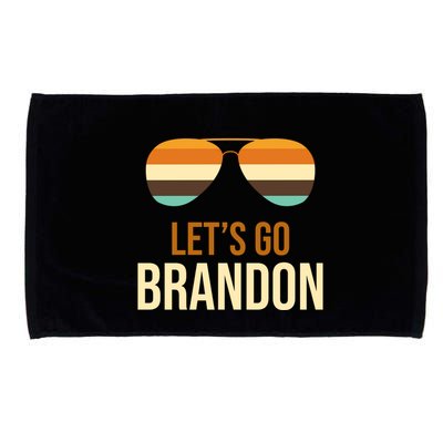 Let's Go Brandon F Joe Biden Cool Shades Retro Microfiber Hand Towel