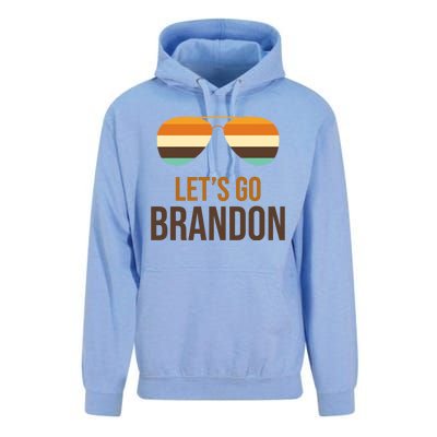 Let's Go Brandon F Joe Biden Cool Shades Retro Unisex Surf Hoodie