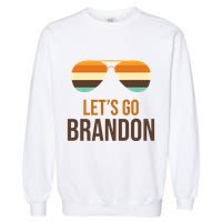 Let's Go Brandon F Joe Biden Cool Shades Retro Garment-Dyed Sweatshirt