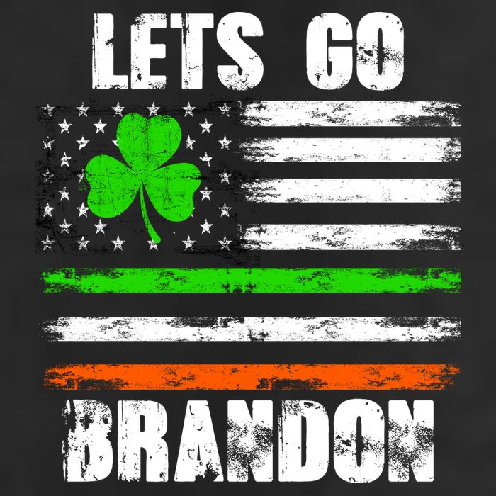 Lets Go Brandon St Patrick's Day Distressed America USA Flag Clover Golf Towel