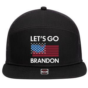 LETS GO BRANDON 7 Panel Mesh Trucker Snapback Hat