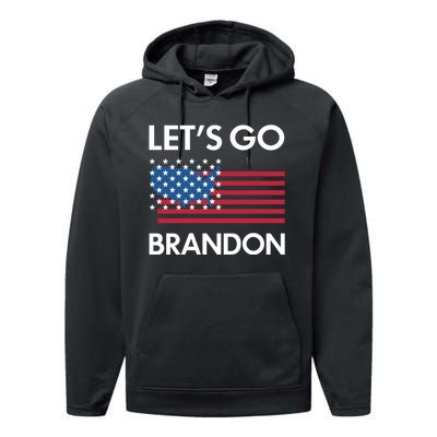 LETS GO BRANDON Performance Fleece Hoodie