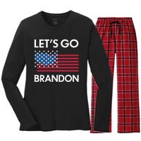 LETS GO BRANDON Women's Long Sleeve Flannel Pajama Set 