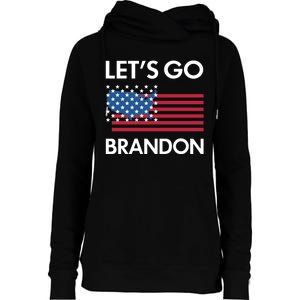 LETS GO BRANDON Womens Funnel Neck Pullover Hood