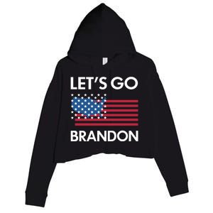 LETS GO BRANDON Crop Fleece Hoodie