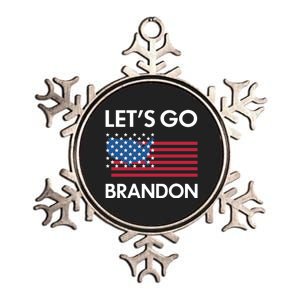 LETS GO BRANDON Metallic Star Ornament